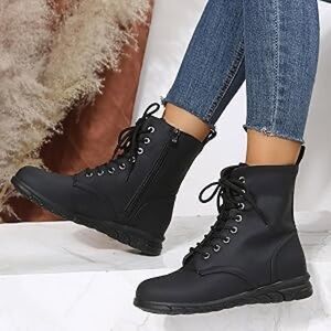 Cat & Jack Black Lace-Up Boots